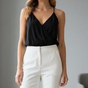 Green Envelope Elegant Sheer Black Camisole